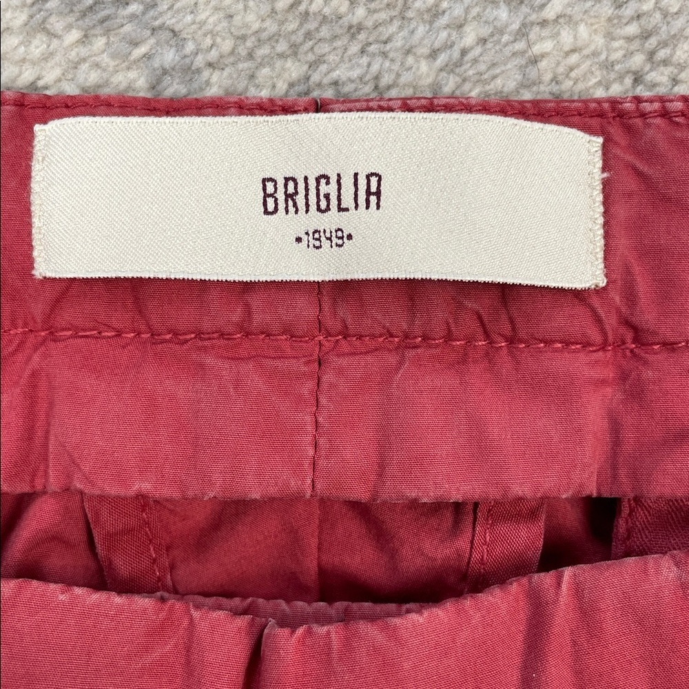 NWT Briglia 1949 Italian Tailored Chino Pants Faded Red Terracotta - Picture 5 of 16